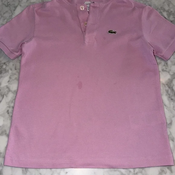 Lacoste Kids Light Pink Polo Shirt 8Y - Picture 5 of 7
